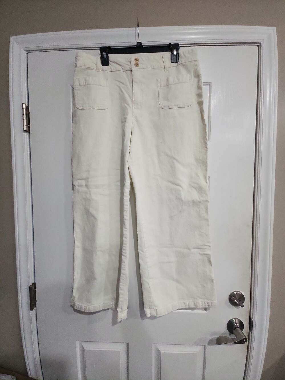 Maurices Corduroy High Rise Wide Leg Crop Pants
